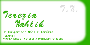 terezia nahlik business card